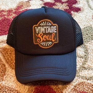 Vintage Soul Black Trucker Hat
